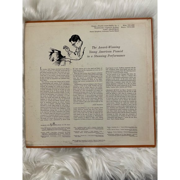 Classical Vinyl Gary Graffman Playing Chopin Piano Concerto No.1 and Mendelsohn - Picture 4 of 10